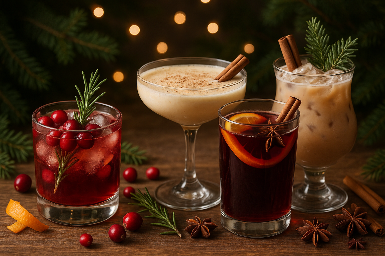 holiday cocktail recipes - Illustration